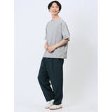 ジオメトリックジャガード クルーネック半袖Tシャツ | TAKA-Q MEN | 詳細画像5 