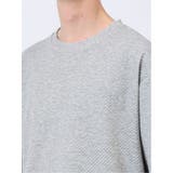 ジオメトリックジャガード クルーネック半袖Tシャツ | TAKA-Q MEN | 詳細画像9 