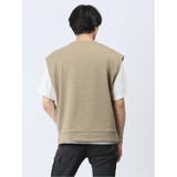 クルーネックベスト&半袖Tシャツ アンサンブル | TAKA-Q MEN | 詳細画像3 
