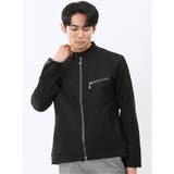 05黒 | ストレッチ デニムジャージ シングル ライダース | TAKA-Q MEN