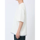 千鳥ジャガード フェイクVネック半袖Tシャツ | TAKA-Q MEN | 詳細画像7