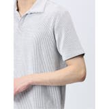 ふくれケーブル スキッパー半袖ポロシャツ | TAKA-Q MEN | 詳細画像9 