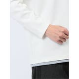 ダイアゴナル フェイクVネック長袖Tシャツ | TAKA-Q MEN | 詳細画像10 