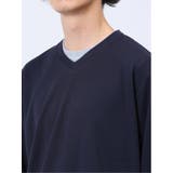 ダイアゴナル フェイクVネック長袖Tシャツ | TAKA-Q MEN | 詳細画像19 