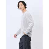 ふくれケーブル クルーネック長袖Tシャツ | TAKA-Q MEN | 詳細画像2