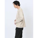カットスエード フェイクキーネック長袖Tシャツ | TAKA-Q MEN | 詳細画像12 