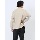 カットスエード フェイクキーネック長袖Tシャツ | TAKA-Q MEN | 詳細画像13 