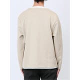 カットスエード フェイクキーネック長袖Tシャツ | TAKA-Q MEN | 詳細画像17 