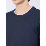 ヘリンボンジャガード フェイククルーネック長袖Tシャツ | TAKA-Q MEN | 詳細画像10 