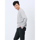 ヘリンボンジャガード フェイククルーネック長袖Tシャツ | TAKA-Q MEN | 詳細画像23 