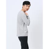 ヘリンボンジャガード フェイククルーネック長袖Tシャツ | TAKA-Q MEN | 詳細画像25 