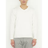 ふくれジャガード ケーブル柄 Vネック長袖Ｔシャツ | TAKA-Q MEN | 詳細画像5 