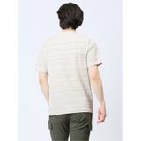 メッシュ 裏ボーダー クルーネック半袖Tシャツ | TAKA-Q MEN | 詳細画像13