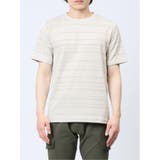 メッシュ 裏ボーダー クルーネック半袖Tシャツ | TAKA-Q MEN | 詳細画像15