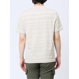 メッシュ 裏ボーダー クルーネック半袖Tシャツ | TAKA-Q MEN | 詳細画像17