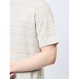 メッシュ 裏ボーダー クルーネック半袖Tシャツ | TAKA-Q MEN | 詳細画像19