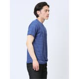 メッシュ 裏ボーダー クルーネック半袖Tシャツ | TAKA-Q MEN | 詳細画像22