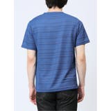 メッシュ 裏ボーダー クルーネック半袖Tシャツ | TAKA-Q MEN | 詳細画像25