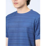 メッシュ 裏ボーダー クルーネック半袖Tシャツ | TAKA-Q MEN | 詳細画像26
