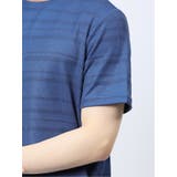 メッシュ 裏ボーダー クルーネック半袖Tシャツ | TAKA-Q MEN | 詳細画像27