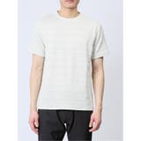 メッシュ 裏ボーダー クルーネック半袖Tシャツ | TAKA-Q MEN | 詳細画像5