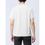 メッシュ 裏ボーダー クルーネック半袖Tシャツ | TAKA-Q MEN | 詳細画像7
