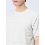 メッシュ 裏ボーダー クルーネック半袖Tシャツ | TAKA-Q MEN | 詳細画像8