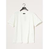 01白 | スラブ天竺 クルーネック半袖Tシャツ | TAKA-Q MEN