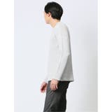 ふくれストライプ Vネック長袖Tシャツ | TAKA-Q MEN | 詳細画像12