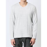 ふくれストライプ Vネック長袖Tシャツ | TAKA-Q MEN | 詳細画像15