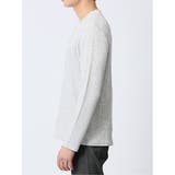 ふくれストライプ Vネック長袖Tシャツ | TAKA-Q MEN | 詳細画像16