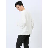 ふくれストライプ Vネック長袖Tシャツ | TAKA-Q MEN | 詳細画像2