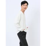 ふくれストライプ Vネック長袖Tシャツ | TAKA-Q MEN | 詳細画像4