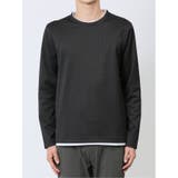 マイクロヘリンボンジャガード クルーネック長袖Tシャツ | TAKA-Q MEN | 詳細画像6