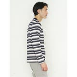 ポップコーンボーダー クルーネック長袖Tシャツ | TAKA-Q MEN | 詳細画像15