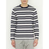 ポップコーンボーダー クルーネック長袖Tシャツ | TAKA-Q MEN | 詳細画像16