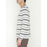 ポップコーンボーダー クルーネック長袖Tシャツ | TAKA-Q MEN | 詳細画像8