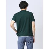 リンクス千鳥 フェイククルーネック半袖Tシャツ | TAKA-Q MEN | 詳細画像26 