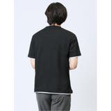 リンクス千鳥 フェイククルーネック半袖Tシャツ | TAKA-Q MEN | 詳細画像6 