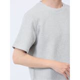 杢ワッフル クルーネック半袖Tシャツ | TAKA-Q MEN | 詳細画像10 