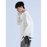 SD×PSYCHONATION チェーンアイコンダメージ クルー長袖Tシャツ | TAKA-Q MEN | 詳細画像2 