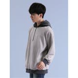 ベロアハーフZIP プルパーカー | TAKA-Q MEN | 詳細画像12 