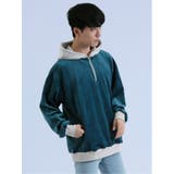 ベロアハーフZIP プルパーカー | TAKA-Q MEN | 詳細画像23 