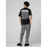 英字ロゴ クルーネック ルーズ半袖Tシャツ | TAKA-Q MEN | 詳細画像14 