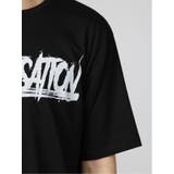 英字ロゴ クルーネック ルーズ半袖Tシャツ | TAKA-Q MEN | 詳細画像9 