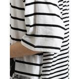 ボーダー切替 クルーネック半袖BIGTシャツ | TAKA-Q MEN | 詳細画像5