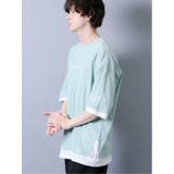 フェイクレイヤード クルーネック半袖BIGTシャツ メンズ | TAKA-Q MEN | 詳細画像4 
