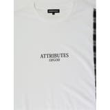 チェック切替 クルーネック 長袖ルーズTシャツ | TAKA-Q MEN | 詳細画像11