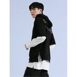 SHELLAC×SD 半袖プルパーカー+長袖Ｔシャツ アンサンブル | TAKA-Q MEN | 詳細画像2 