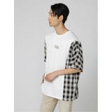 チェック切替 クルーネック ドルマンBIGTシャツ | TAKA-Q MEN | 詳細画像11